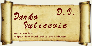 Darko Vulićević vizit kartica